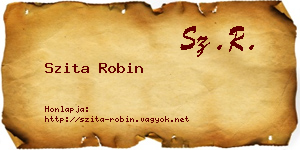 Szita Robin névjegykártya